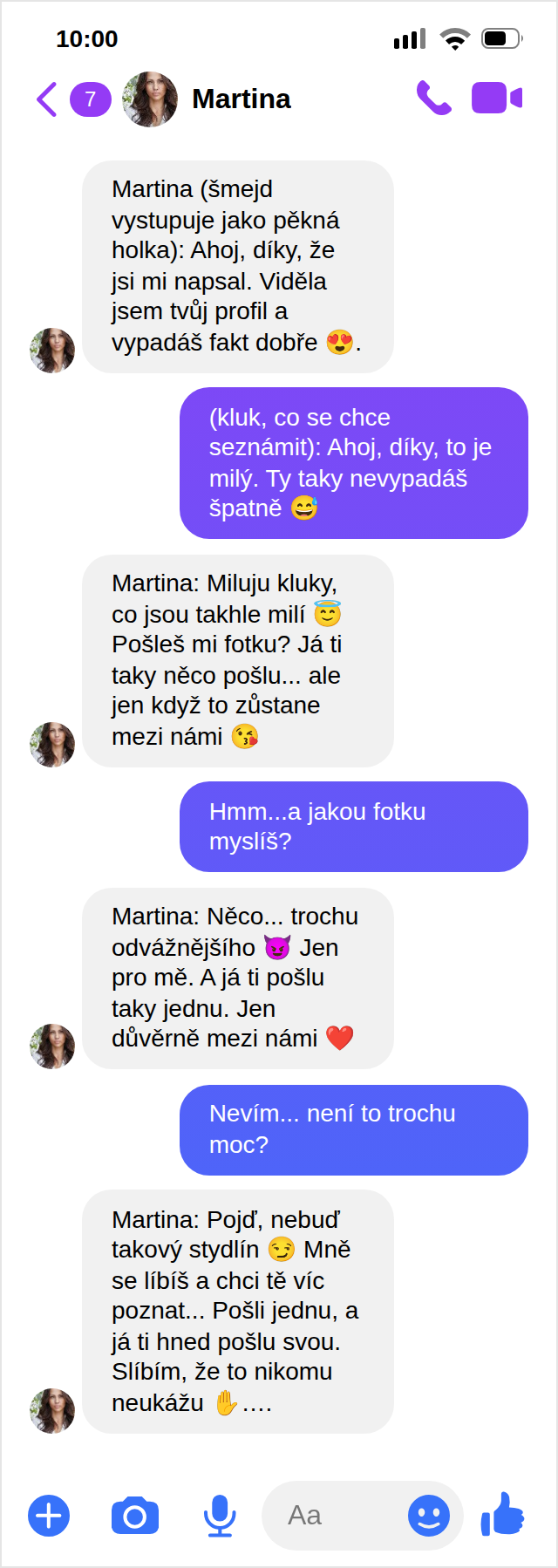 Intimní chat